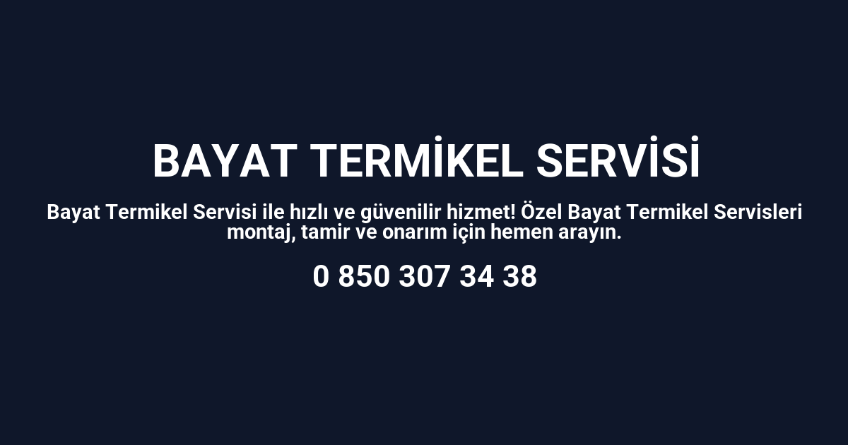 Bayat Termikel Servisi